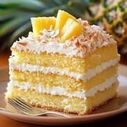 Pineapple Cake Slice